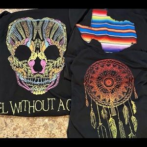 Lot of 3 Graphic Design Tank Tops